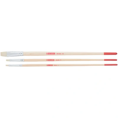 Afbeelding van Talens Art Creation Penselenset Varkenshaar Plat, Set Met 3 Penselen Penseel