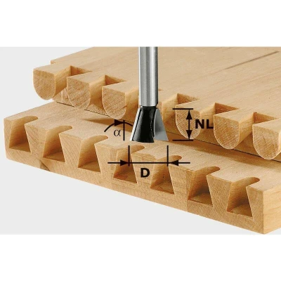 Afbeelding van Festool Accessoires HW S8 D16/13,5/15 Zwaluwstaartfrees 490993
