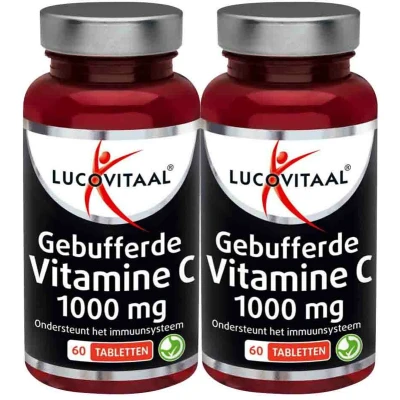 Afbeelding van 2+2 gratis: 2x Lucovitaal Vitamine C Gebufferd 60 tabletten