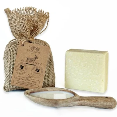 Afbeelding van Organisch Natuurlijk Traditioneel Handgemaakt Antiek Geitenmelk Zeep Anti Aging Skin Lightener, Moisturizer Geen Chemicaliën, Pure Natuurlijke Zeep!