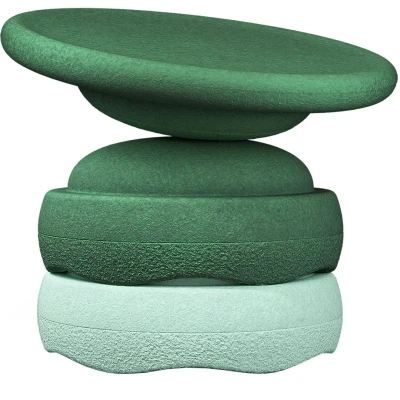 Afbeelding van Grimms x Stapelstein Rolling Discs Cool Pastel 6 stks