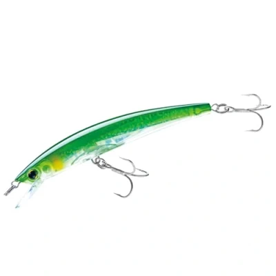 Afbeelding van Yo Zuri Crystal 3D Minnow drijvende lokken, groen zilver, 5 1/4 Inch