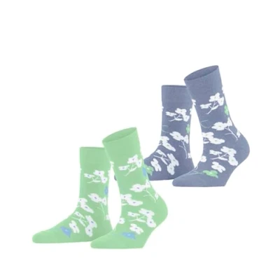 Afbeelding van Esprit Spring Flowers 2PACK Sokken, Dames, Maat: 39 42, Sortiment