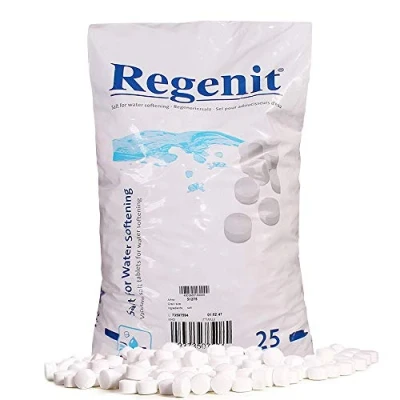 Afbeelding van REGENIT® Regenereerzout, tabletten, kookzout voor waterontharding, 25 kg zak