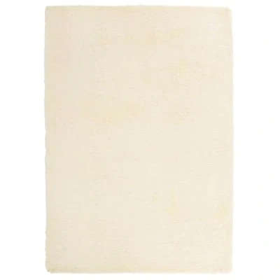 Afbeelding van vidaXL hoogpolig vloerkleed 240x340cm polyester crèmekleurig