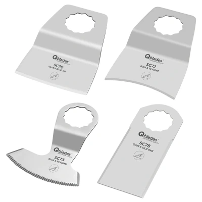 Afbeelding van Qblades SC94 multitool set Kit en Lijm 4 delig (SuperCut)