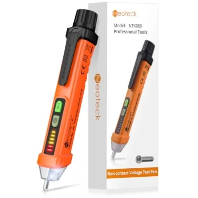 Afbeelding van Neoteck Contactloze AC spanningstest, 12 1000V, LED zaklamp, alarm voor stroomvoerende/neutrale bedrading beoordeling