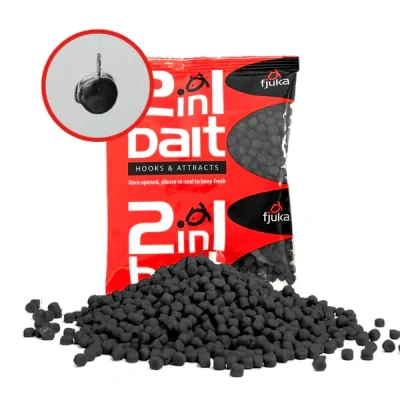 Afbeelding van Fjuka 2 In 1 Bait Hook &amp; Attracts 5mm (200gr) Kleur : Black