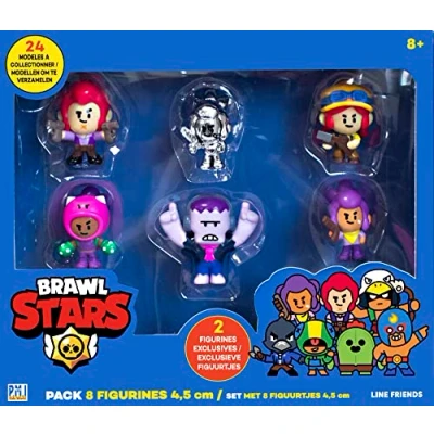 Afbeelding van Lansay Brawl Stars, Team C Figuurtjes, 4.5 cm, 8 stuks