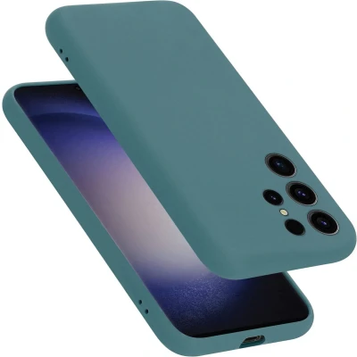 Afbeelding van Cadorabo Hoesje geschikt voor Samsung Galaxy S24 ULTRA Case in LIQUID GROEN Beschermhoes TPU silicone Cover