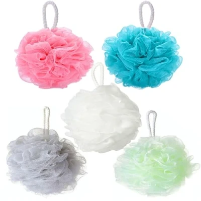 Afbeelding van YUEMING 5 Stuks Douchebal,Bath Sponge,Bad Spons,Badballetjes, Verschillende Kleuren Douchespons,Voor Schrobben en Reinigen Onder de Douche of in Bad