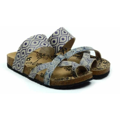 Afbeelding van GOBY Keramiek Patroon Slippers Sandalen Handgemaakt Premium Kwaliteit Maat 41