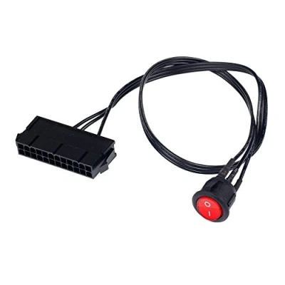 Afbeelding van BAQI 24 Pin Vrouwelijke ATX PSU Voeding Starter Tester Start Jumper ON/OFF Schakelaar