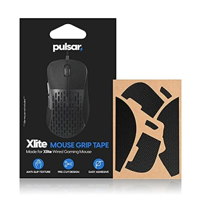 Afbeelding van Pulsar Gaming Gears Anti slip Grip Tape Set voor Xlite/Xlite V2 bedrade en draadloze muizen Gemaakt met Super polymeer dun 0,5 mm voorgesneden ontwerp
