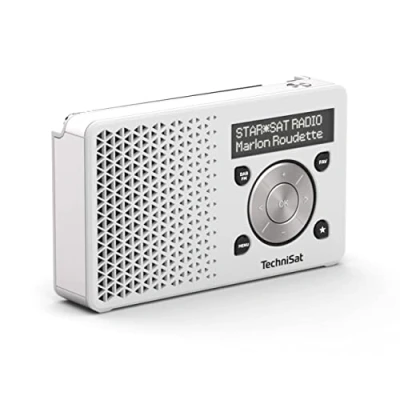 Afbeelding van Technisat DIGITRADIO 1 DAB+/FM draagbare zakradio wit