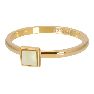 Afbeelding van Yellow shell stone square 18