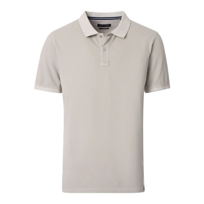 Afbeelding van Casa Moda Polo Piqué Garment Dye Grijs Maat L Heren