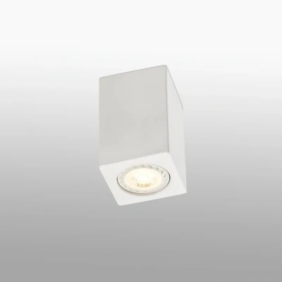 Afbeelding van Faro Lighting Sven 1 Light Square Surface Mounted Downlight Pleister, Wit, GU10