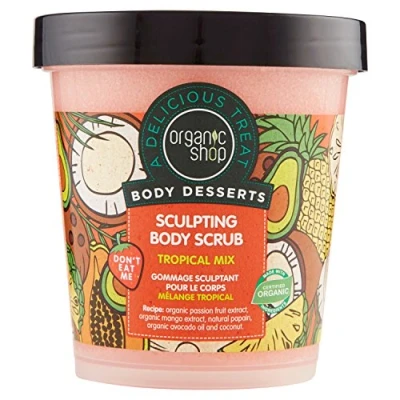 Afbeelding van Organic Shop Lichaamsdesserts Sculpting Bodyscrub Tropical Mix 450 ml