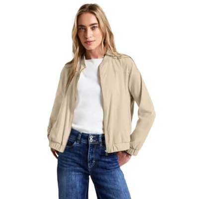 Afbeelding van Street One IN Unifarbe Bomberjacks, Dames, Maat: 36, Beige