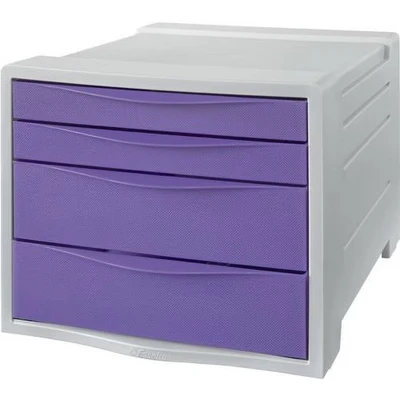 Afbeelding van Esselte Colour&#039;Breeze Kunststof Ladenblok Ladekastje met 4 laden Lavendel