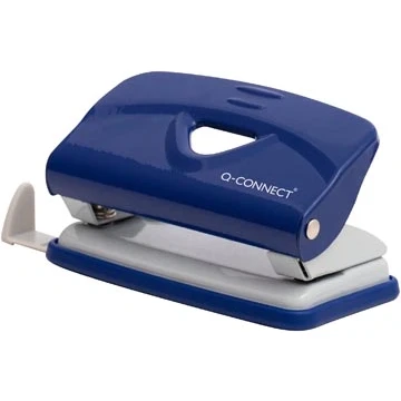 Afbeelding van Q CONNECT Light Duty perforator Metaal 2 gaats 10 vel Blauw