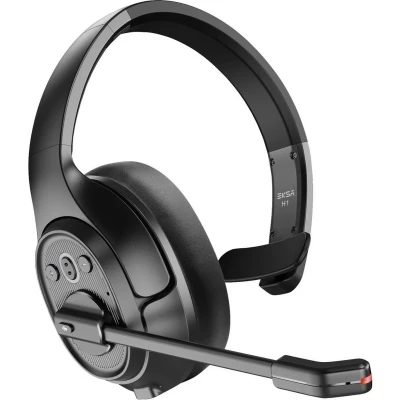 Afbeelding van EKSA H1 On Ear headset Computer Bluetooth Mono Zwart Ruisonderdrukking (microfoon), Noise Cancelling Volumeregeling