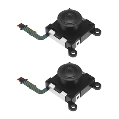 Afbeelding van ECSiNG 2 Stks 3D Knop Analoge Joystick Stick Vervanging Compatibel met Sony PS Vita 2000 Serie Controle Plastic Zwart