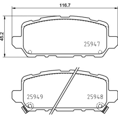 Afbeelding van Brembo Remblokset P 28 090