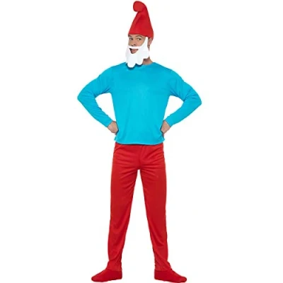 Afbeelding van FUNIDELIA Grote Smurf Kostuum Smurfen Verkleedkleding voor mannen Maat: Standaard Rood