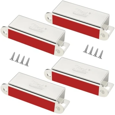 Afbeelding van Kastmagneten Jiayi 4 Stuks Sterke zware magnetische deurvanger 30KG Trek Vergrendelingen Hardware Roestvrijstalen deurmagneten voor keuken Garderobe Magneet Deurdranger Kastdeur Sluiting
