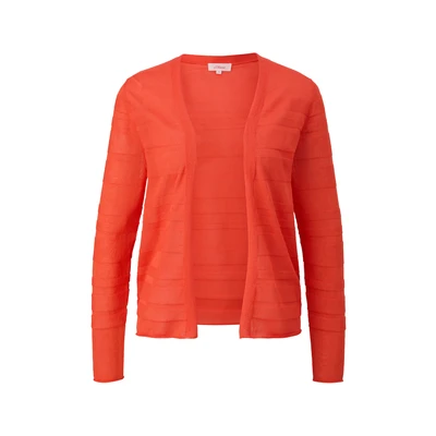 Afbeelding van s.Oliver MIT Musterstruktur Vest, Dames, Maat: 34, Orange