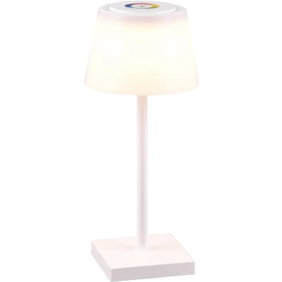 Afbeelding van Reality Leuchten LED batterij buiten tafellamp Sanchez R541216131, incl. 2.1 Watt LED, kleurverandering, dimmer