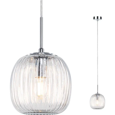 Afbeelding van Paulmann Ruya 71143 Hanglamp E14 Glas, Chroom