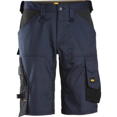 Afbeelding van Allroundwork, Stretch Loose Fit Korte Werkbroek,Donker Blauw Zwart (9504),062