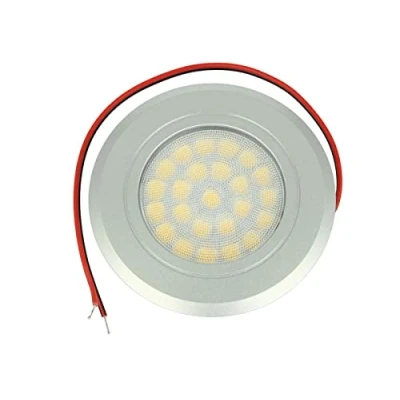 Afbeelding van Mini led inbouwspot, 12 V, 24 3 W, touch aan/uit en dimmer rechtstreeks van de projector zelf (gesatineerd zilver, warm wit 3000 K)
