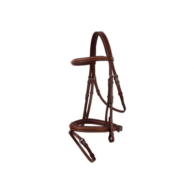 Afbeelding van BR Hoofdstel Cheltenham Full Oak Zilver Bruin