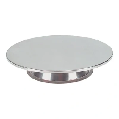 Afbeelding van Taartplateau RVS Ø30x6cm