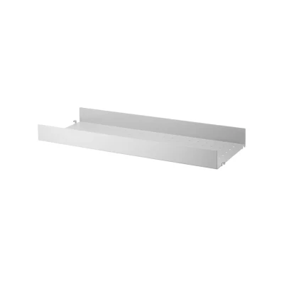 Afbeelding van String metalen plank grijs, 78x30 cm, hoge rand