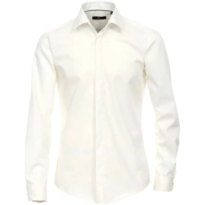 Afbeelding van Venti Modern FIT Zakelijk overhemd offwhite, Heren, Maat: 46, Off white