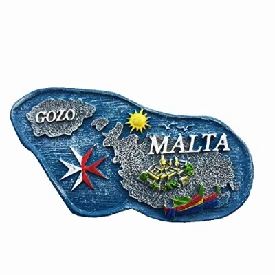 Afbeelding van 3D Malta kaart Koelkast Magneet Huis &amp; Keuken Decoratie magnetische sticker, toeristische souvenir gift