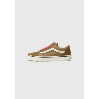 Afbeelding van Vans OLD Skool Sneakers laag, Dames, Maat: 42, Pop brown/pink Leer en textiel