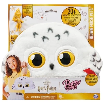 Afbeelding van Wizarding World 6066127 Potter Hedwig Purse Pets interactieve dierenschoudertas met meer dan 30 geluiden en reacties