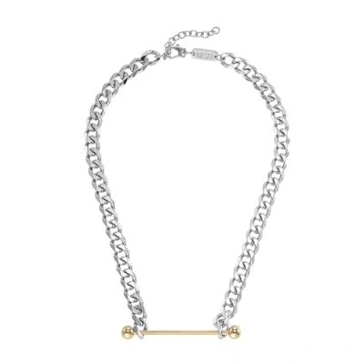Afbeelding van Diesel Ketting silvercoloured, goldcoloured, Heren, Maat: One Size, Silver coloured, gold coloured