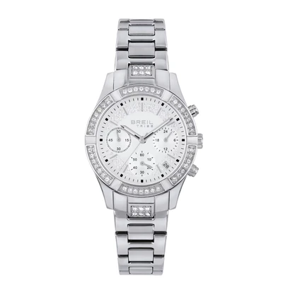 Afbeelding van Breil CEST CHIC Chronograaf silvercoloured, Dames, Maat: One Size, Silver coloured