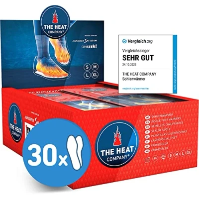 Afbeelding van THE HEAT COMPANY Insole warmers 30 paar EXTRA WARM verwarmingszolen voetwarmers 8 uur warme voeten klaar voor gebruik luchtgeactiveerd puur natuurlijk grootte LARGE: 41,5 43,5