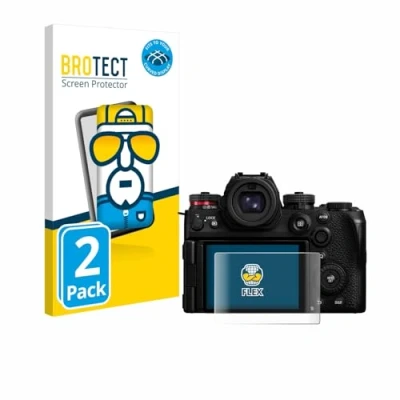 Afbeelding van BROTECT Screenprotector voor Panasonic Lumix S1R II Folie Beschermfolie transparant volledig dekking (2 Stuks)