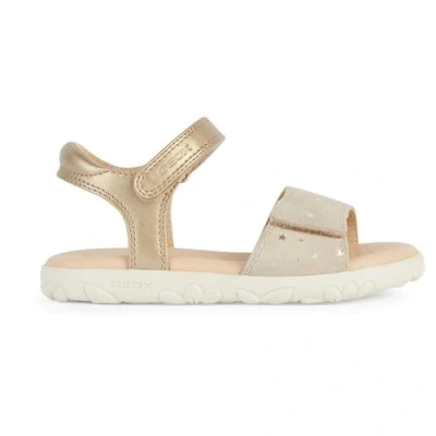 Afbeelding van Geox J Haiti Babyschoenen voor kinderen, Maat: 31, Platinum beige Leer/ synthetisch