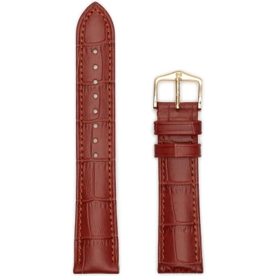Afbeelding van Hirsch Horlogeband Duke Goudbruin Leer 12mm