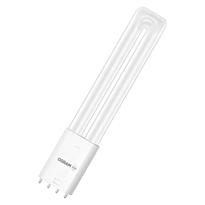 Afbeelding van Osram dulux led lamp buis eenkneeps 2g11 8w 900lm 3000k 38ma straling 140graden frost wit ip20 dxl 44x230mm 4058075557390
